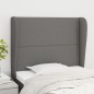 vidaXL Cabecero con orejas de tela gris oscuro 103x23x118/128 cm vidaXL Cabecero con orejas de tela gris oscuro 103x23x118/128 cm