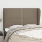 vidaXL Cabecero con orejas de tela gris taupe 147x23x118/128 cm vidaXL Cabecero con orejas de tela gris taupe 147x23x118/128 cm