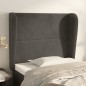 vidaXL Cabecero con orejas de terciopelo gris oscuro 83x23x118/128 cm vidaXL Cabecero con orejas de terciopelo gris oscuro 83x23x118/128 cm
