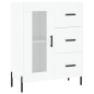 vidaXL Aparador alto madera contrachapada blanco 69,5x34x180 cm