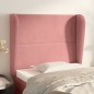 vidaXL Cabecero con orejas de terciopelo rosa 83x23x118/128 cm vidaXL Cabecero con orejas de terciopelo rosa 83x23x118/128 cm