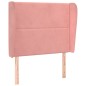 vidaXL Cabecero con orejas de terciopelo rosa 83x23x118/128 cm vidaXL Cabecero con orejas de terciopelo rosa 83x23x118/128 cm