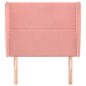 vidaXL Cabecero con orejas de terciopelo rosa 83x23x118/128 cm vidaXL Cabecero con orejas de terciopelo rosa 83x23x118/128 cm