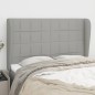 vidaXL Cabecero con orejas de tela gris claro 147x23x118/128 cm vidaXL Cabecero con orejas de tela gris claro 147x23x118/128 cm