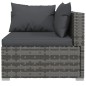 vidaXL Set de sofás de jardín 6 piezas y cojines ratán sintético gris vidaXL Set de sofás de jardín 6 piezas y cojines ratán sintético gris