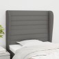 vidaXL Cabecero con orejas de tela gris oscuro 83x23x118/128 cm vidaXL Cabecero con orejas de tela gris oscuro 83x23x118/128 cm