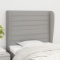vidaXL Cabecero con orejas de tela gris claro 103x23x118/128 cm vidaXL Cabecero con orejas de tela gris claro 103x23x118/128 cm