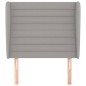vidaXL Cabecero con orejas de tela gris claro 103x23x118/128 cm vidaXL Cabecero con orejas de tela gris claro 103x23x118/128 cm