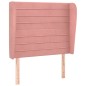 vidaXL Cabecero con orejas de terciopelo rosa 103x23x118/128 cm vidaXL Cabecero con orejas de terciopelo rosa 103x23x118/128 cm