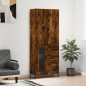 vidaXL Aparador alto madera contrachapada roble ahumado 69,5x34x180 cm vidaXL Aparador alto madera contrachapada roble ahumado 69,5x34x180 cm