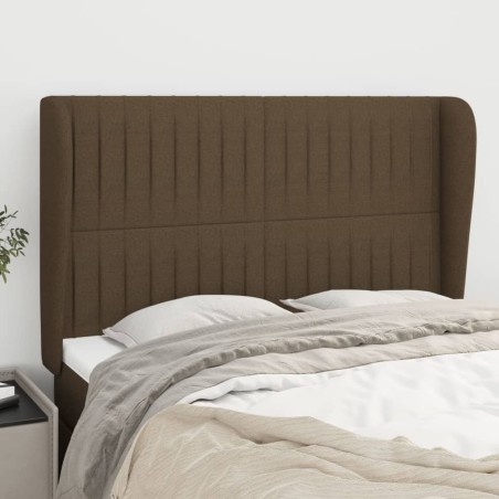 vidaXL Cabecero con orejas de tela gris claro 147x23x118/128 cm