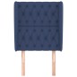vidaXL Cabecero con orejas de tela azul 83x23x118/128 cm vidaXL Cabecero con orejas de tela azul 83x23x118/128 cm