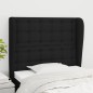 vidaXL Cabecero con orejas de tela negro 103x23x118/128 cm vidaXL Cabecero con orejas de tela negro 103x23x118/128 cm