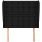 vidaXL Cabecero con orejas de tela negro 103x23x118/128 cm vidaXL Cabecero con orejas de tela negro 103x23x118/128 cm