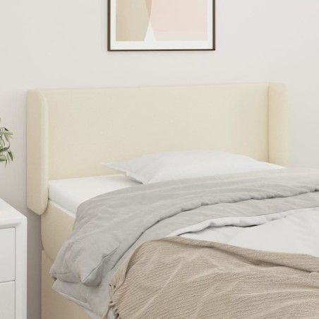 vidaXL Cabecero de cuero sintético color crema 103x16x78/88 cm