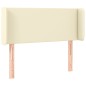 vidaXL Cabecero de cuero sintético color crema 103x16x78/88 cm