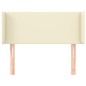 vidaXL Cabecero de cuero sintético color crema 103x16x78/88 cm