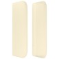vidaXL Cabecero de cuero sintético color crema 103x16x78/88 cm