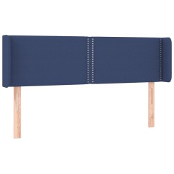 vidaXL Cabecero de tela azul 147x16x78/88 cm