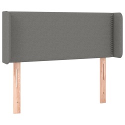 vidaXL Cabecero de tela gris oscuro 93x16x78/88 cm