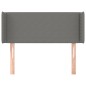 vidaXL Cabecero de tela gris oscuro 93x16x78/88 cm