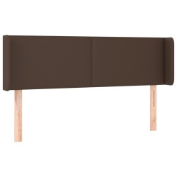 vidaXL Cabecero de cuero sintético marrón 147x16x78/88 cm