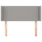 vidaXL Cabecero de tela gris claro 103x16x78/88 cm