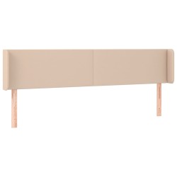 vidaXL Cabecero de cuero sintético color capuchino 183x16x78/88 cm