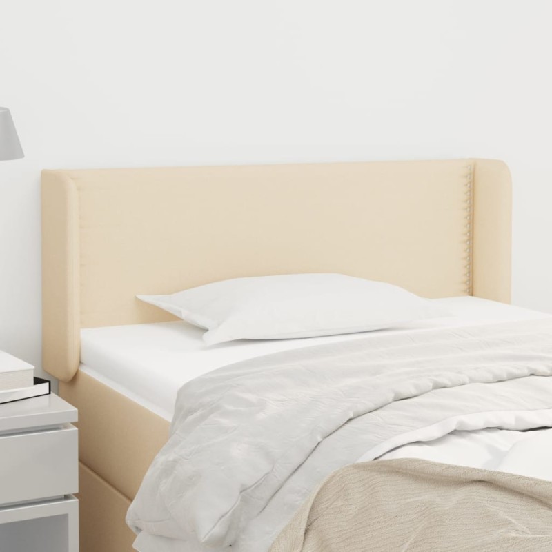 vidaXL Cabecero de tela color crema 83x16x78/88 cm vidaXL Cabecero de tela color crema 83x16x78/88 cm
