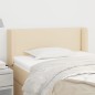 vidaXL Cabecero de tela color crema 83x16x78/88 cm vidaXL Cabecero de tela color crema 83x16x78/88 cm