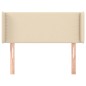 vidaXL Cabecero de tela color crema 83x16x78/88 cm vidaXL Cabecero de tela color crema 83x16x78/88 cm