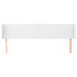 vidaXL Cabecero de cuero sintético blanco 203x16x78/88 cm