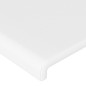 vidaXL Cabecero de cuero sintético blanco 203x16x78/88 cm