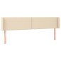 vidaXL Cabecero de tela color crema 163x16x78/88 cm vidaXL Cabecero de tela color crema 163x16x78/88 cm