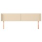 vidaXL Cabecero de tela color crema 163x16x78/88 cm vidaXL Cabecero de tela color crema 163x16x78/88 cm