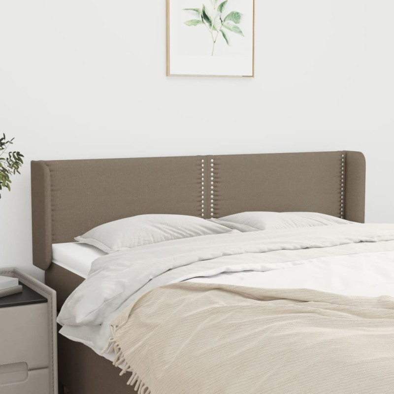 vidaXL Cabecero de tela gris taupe 147x16x78/88 cm vidaXL Cabecero de tela gris taupe 147x16x78/88 cm
