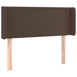 vidaXL Cabecero de cuero sintético marrón 93x16x78/88 cm