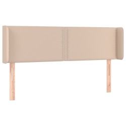 vidaXL Cabecero de cuero sintético color capuchino 147x16x78/88 cm