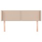 vidaXL Cabecero de cuero sintético color capuchino 147x16x78/88 cm vidaXL Cabecero de cuero sintético color capuchino 147x16x78/88 cm