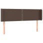 vidaXL Cabecero de cuero sintético marrón 147x16x78/88 cm vidaXL Cabecero de cuero sintético marrón 147x16x78/88 cm