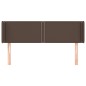 vidaXL Cabecero de cuero sintético marrón 147x16x78/88 cm vidaXL Cabecero de cuero sintético marrón 147x16x78/88 cm