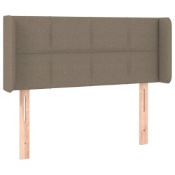 vidaXL Cabecero de tela gris taupe 93x16x78/88 cm