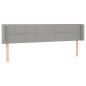 vidaXL Cabecero de tela gris claro 183x16x78/88 cm vidaXL Cabecero de tela gris claro 183x16x78/88 cm