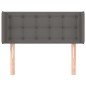 vidaXL Cabecero de cuero sintético gris 83x16x78/88 cm