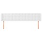 vidaXL Cabecero de cuero sintético blanco 183x16x78/88 cm vidaXL Cabecero de cuero sintético blanco 183x16x78/88 cm