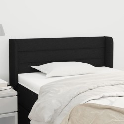 vidaXL Cabecero de tela negro 83x16x78/88 cm