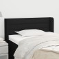 vidaXL Cabecero de tela negro 83x16x78/88 cm