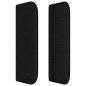 vidaXL Cabecero de tela negro 83x16x78/88 cm