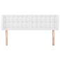 vidaXL Cabecero de cuero sintético blanco 147x16x78/88 cm vidaXL Cabecero de cuero sintético blanco 147x16x78/88 cm