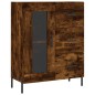 vidaXL Aparador alto madera contrachapada roble ahumado 69,5x34x180 cm vidaXL Aparador alto madera contrachapada roble ahumado 69,5x34x180 cm